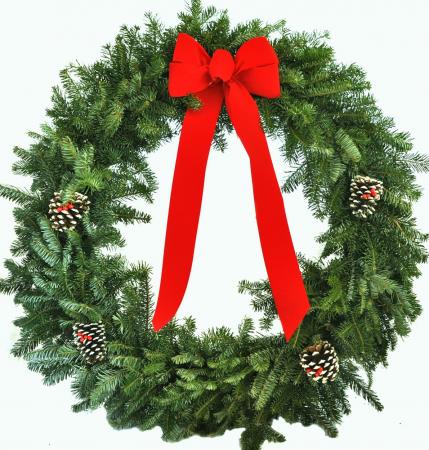 Tradtional - 36 inch Balsam Wreath